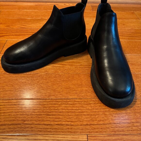 Marsell Black Gomme Gommello Boots Womens Size 36.5 - Picture 2 of 5